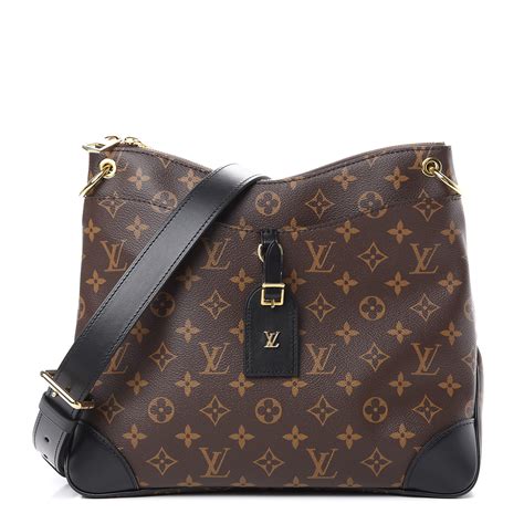 louis vuitton odéon mm black monogram|Louis Vuitton Odeon tote.